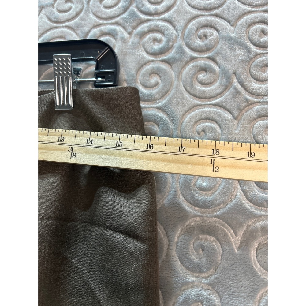 Womens Dress Pants Brown‎ Wide Leg Career Work Size 10 - Picture 5 of 6